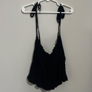 Black, scrunch tank top